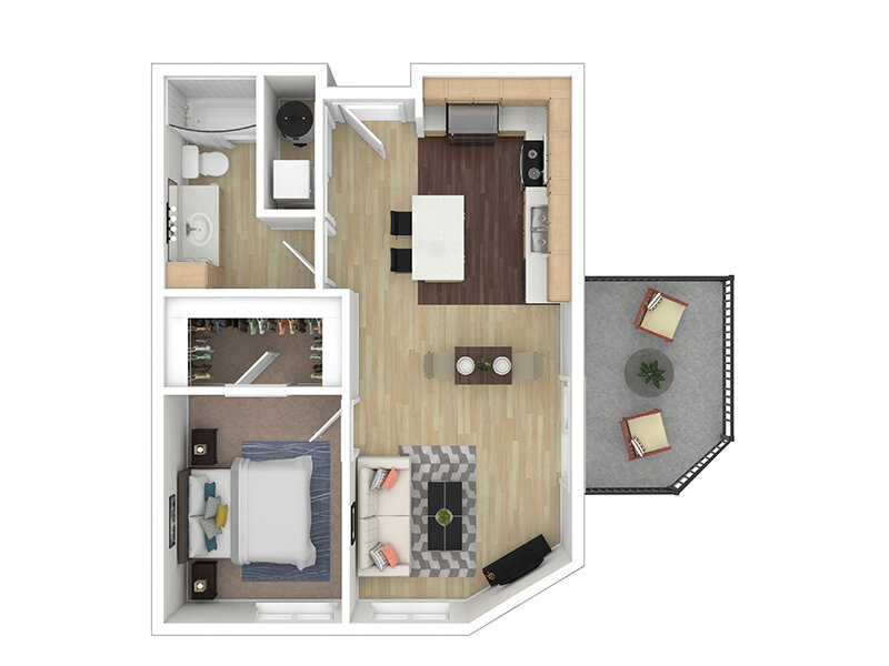 Tria Apartments Floor Plan Red Cedar